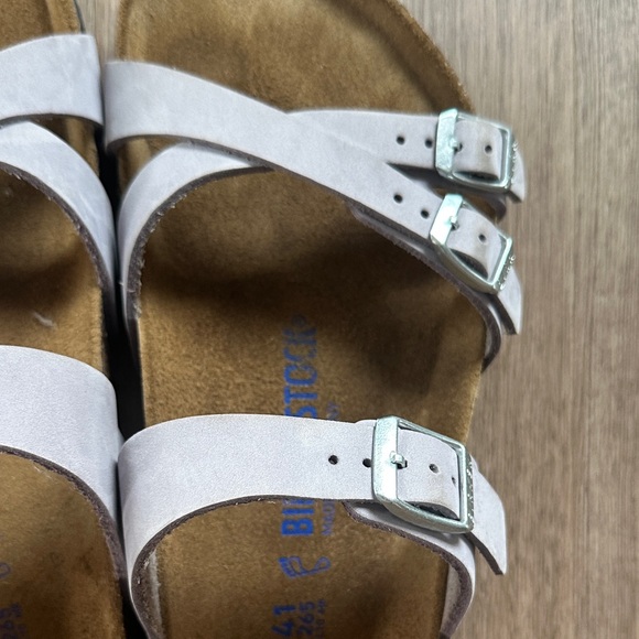 Birkenstock Double-Strap Sandals in Light lavender Suede - Picture 2 of 8